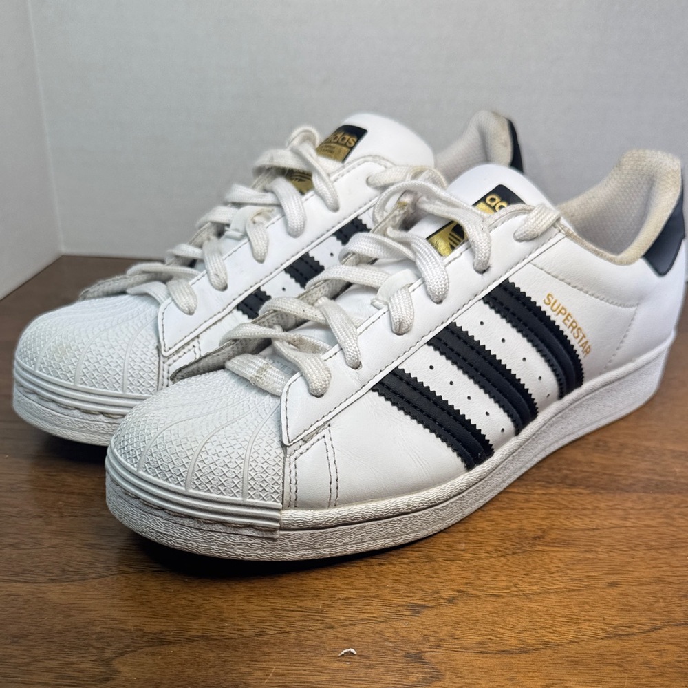 Adidas Superstar Classic Sneakers White w/ Black Stripes